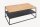 Table basse bois (chêne) métal en noir naturel 95x55 cm