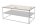 Table basse bois (chêne) métal en noir naturel 95x55 cm