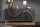 Buffet noir or 140 x 75 cm bois métal fait main