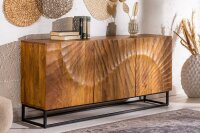 Buffet 140 cm de large bois de mangue fer à la...