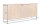 Buffet 140 cm de large bois de mangue fer à la main motif 3D