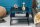 Table dappoint avec espace de rangement Acier noir 50 x 40 cm