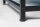 Table dappoint avec espace de rangement Acier noir 50 x 40 cm