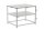 Table dappoint avec espace de rangement Acier noir 50 x 40 cm