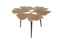 Table basse en métal doré noir 75x73 cm...