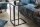 Table dappoint en noir 43 x 35 cm forme C métal MDF