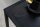 Table dappoint en noir 43 x 35 cm forme C métal MDF