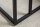 Table dappoint en noir 43 x 35 cm forme C métal MDF