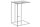 Table dappoint en noir 43 x 35 cm forme C métal MDF