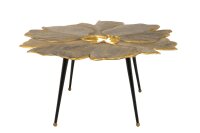 Table basse en métal doré noir 94x92 cm...