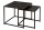Lot de 2 tables dappoint noires carrées Modernes