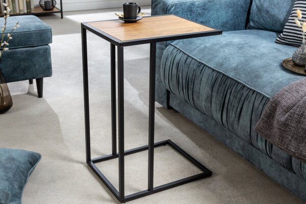 Table dappoint 43x35 cm forme C H : 63 cm Métal MDF