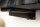 Meuble TV suspendu noir 160 cm bois de manguier fait main