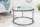 Table basse en verre trempé Fer en argent 65x65 cm artisanat