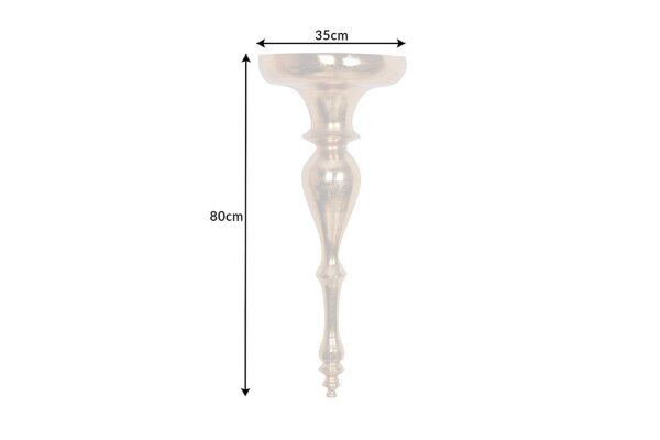 Étagère flottante en métal doré H : 80 cm Travail manuel Baroque Design