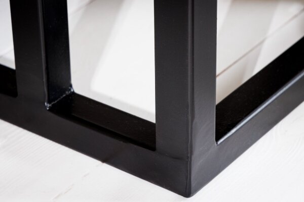 Table dappoint bois de sheesham métal 45 x 30 cm