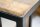 Table dappoint mangue bois métal 45 x 30 cm forme C