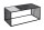Table basse verre MDF métal en noir 100 x 50 cm Moderne