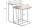 Table basse set de 2 pièces en métal noir or argent fait main