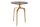 Table dappoint métal en laiton noir Ø 45 cm