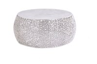 Table basse en m&eacute;tal argent&eacute; 73 x 73 cm...