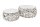 Table basse set de 2 marbres métal blanc fait main