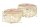 Table basse set de 2 pièces en bois dacacia métal naturel fait main