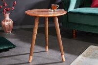 Table dappoint en bois dacacia métal cuivre...