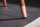 Table dappoint en bois dacacia métal cuivre antique Ø40cm Handmade