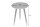Table dappoint en bois dacacia métal cuivre antique Ø40cm Handmade