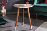 Table dappoint en bois dacacia métal 40x50 cm...