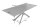 Table de salle à manger extensible céramique métal anthracite noir