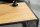 Table basse verre MDF métal en noir naturel 100x50 cm
