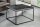 Table basse noire 60 x 60 cm aspect marbre noir