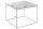 Table basse noire 60 x 60 cm aspect marbre noir