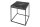 Table dappoint carrée noire 40 x 40 cm aspect marbre