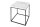 Table dappoint en noir blanc 40 x 40 cm aspect marbre