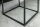 Table dappoint en noir blanc 40 x 40 cm aspect marbre
