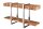 Table console avec tiroir teck inox 140 cm