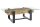 Table basse teck verre trempé inox 130 x 70 cm