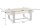 Table basse teck verre trempé inox 130 x 70 cm
