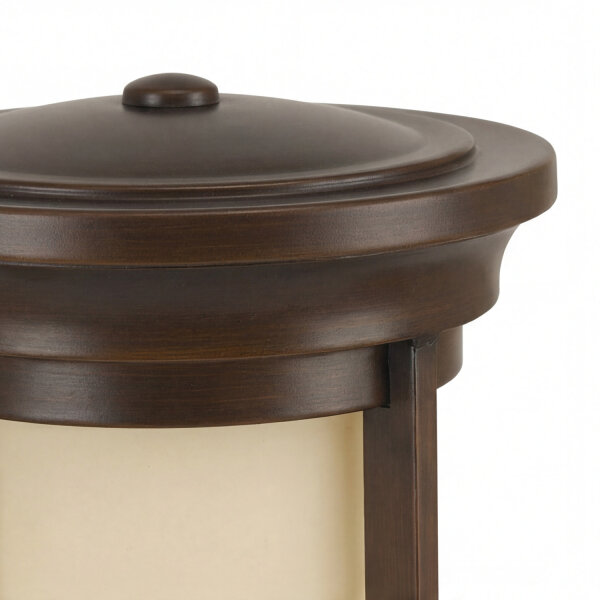 Applique murale extérieure crème bronze acier verre MERYL