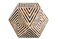 Table dappoint incrustée en noir blanc 40x57 cm...