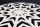 Table dappoint noir blanc 35 x 35 cm artisanale