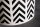Table dappoint noir blanc 35 x 35 cm artisanale