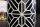Table dappoint incrustée en noir blanc 35x35 cm artisanale