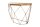 Table console mangue bois métal en laiton naturel 90 cm