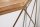 Table console mangue bois métal en laiton naturel 90 cm