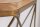 Table console mangue bois métal en laiton naturel 90 cm