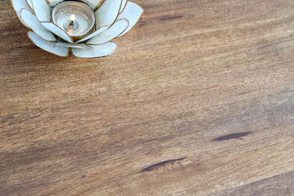 Table dappoint ronde Ø 45 cm Mango Bois Métal Travail manuel